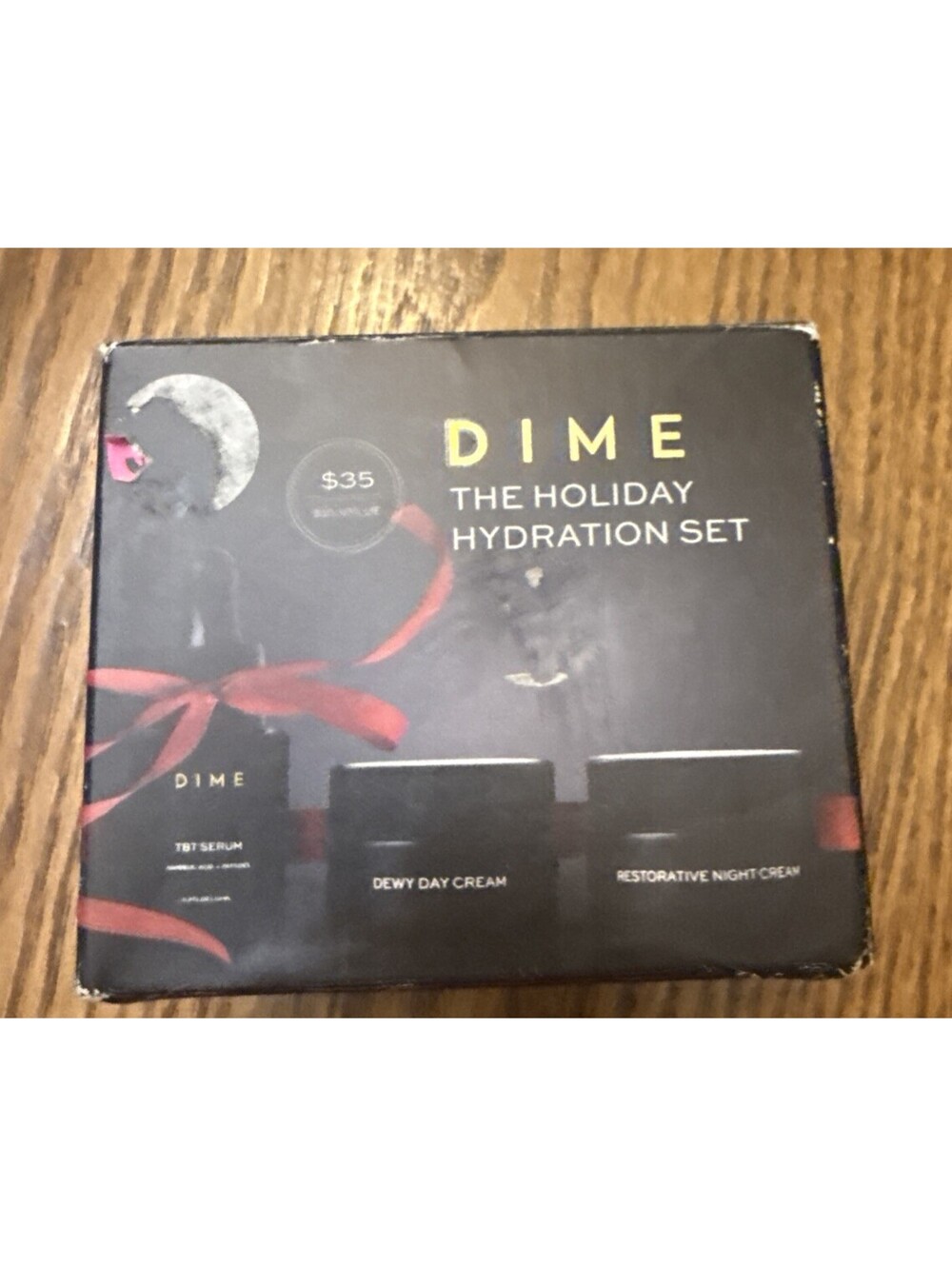 DIME The Holiday Hydration Set TBT Serum 10ml, Day Cream 15ml, Night Cream 15ml